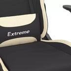 vidaXL Chaise de jeu noir et crème