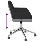 vidaXL Chaises de salle à manger pivotantes 2 pcs Tissu gris clair