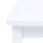 vidaXL Lot de 4 Chaises de Salle à Manger Blanc Bois d'hévéa Massif Standard