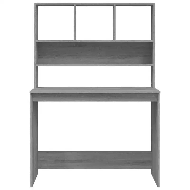 vidaXL Bureau Gris Béton Bois d'ingénierie 102 x 45 x 148 cm Bureau