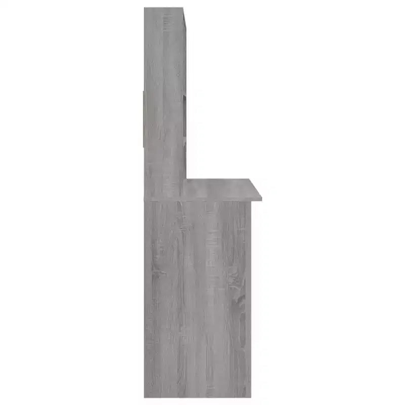 vidaXL Bureau Gris Béton Bois d'ingénierie 102 x 45 x 148 cm Bureau