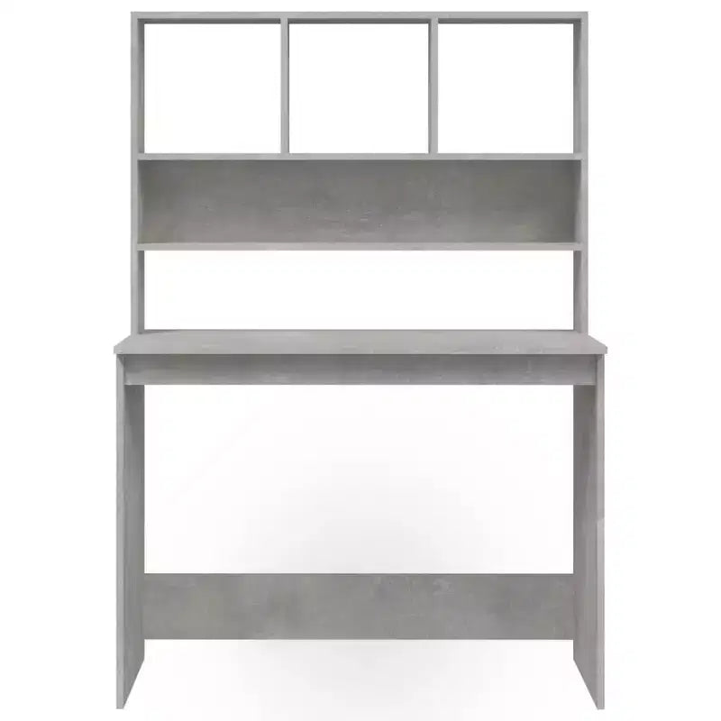 vidaXL Bureau Gris Béton Bois d'ingénierie 102 x 45 x 148 cm Bureau