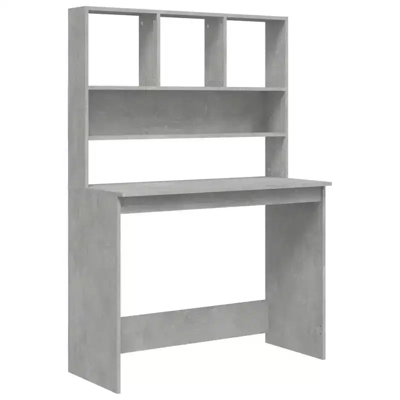 vidaXL Bureau Gris Béton Bois d'ingénierie 102 x 45 x 148 cm Bureau