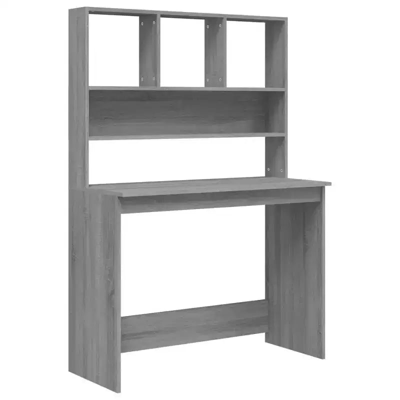 vidaXL Desk Concrete Grey Engineered wood 40.2 x 17.7 x 58.3 in Desk