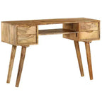 vidaXL Bureau Varie selon la pièce Bois de manguier massif 115 x 47 x 76 cm