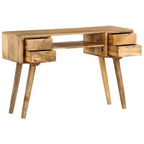 vidaXL Bureau Varie selon la pièce Bois de manguier massif 115 x 47 x 76 cm