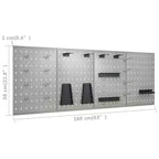 vidaXL Établi avec Quatre Panneaux Muraux et Deux Armoires