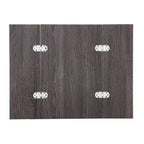 HomeRoots Table d'appoint rectangulaire extensible 25, gris et argenté