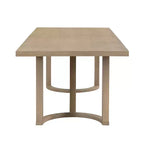 Christopher Knight Home Harish Ensemble de salle à manger moderne 7 pièces en bois d'hévéa rembourré en lin avec table rectangulaire