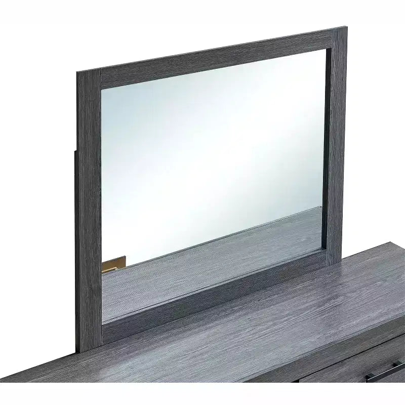 Miroir de commode Passion Furniture Plano, cadre rectangulaire en bois, 39 po L x 37 po H