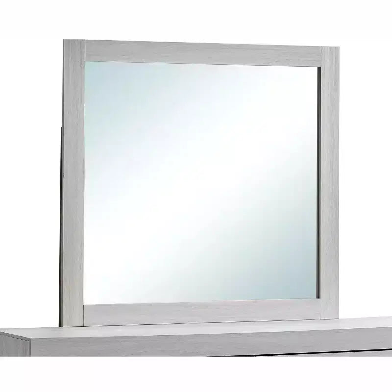 Miroir de commode Passion Furniture Plano, cadre rectangulaire en bois, 39 po L x 37 po H