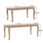 Chaises de salle à manger rembourrées Christopher Knight Home Misaw, 7 pièces, style Mid-Century avec table extensible