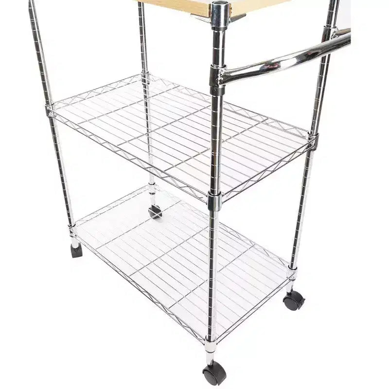 Chariot de rangement à roulettes de 85,1 cm H x 71,1 cm L