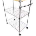 Chariot de rangement à roulettes de 85,1 cm H x 71,1 cm L