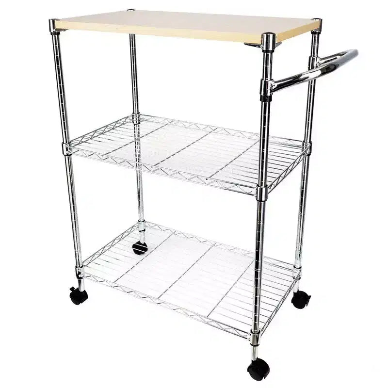 Chariot de rangement à roulettes de 85,1 cm H x 71,1 cm L