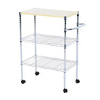 Chariot de rangement à roulettes de 85,1 cm H x 71,1 cm L