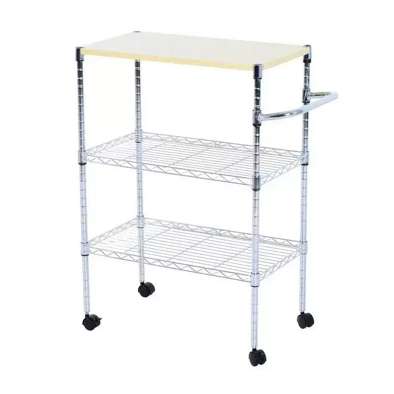 Chariot de rangement à roulettes de 85,1 cm H x 71,1 cm L