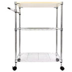 Chariot de rangement à roulettes de 85,1 cm H x 71,1 cm L