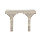 Meridian Furniture Table console Pomezia en travertin finition travertin