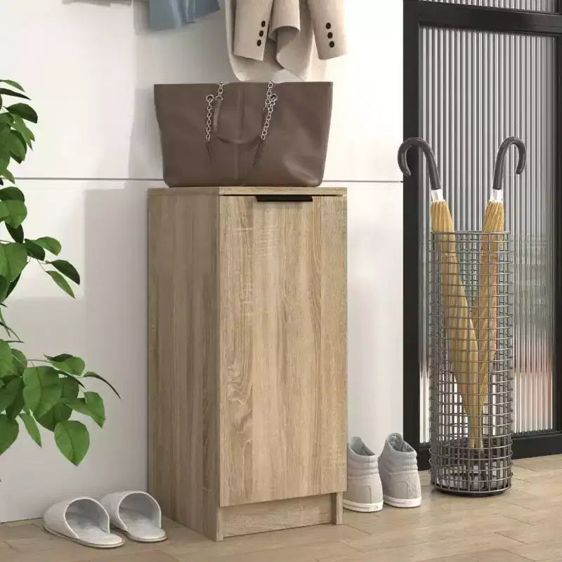vidaXL Armoire à chaussures en bois d'ingénierie chêne Sonoma 30 x 35 x 70 cm