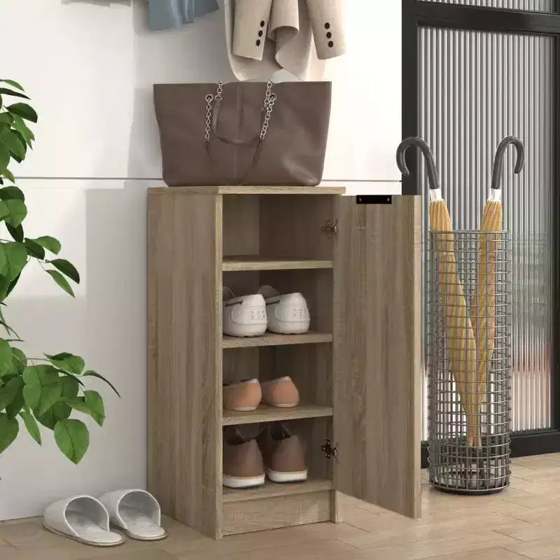 vidaXL Armoire à chaussures en bois d'ingénierie chêne Sonoma 30 x 35 x 70 cm