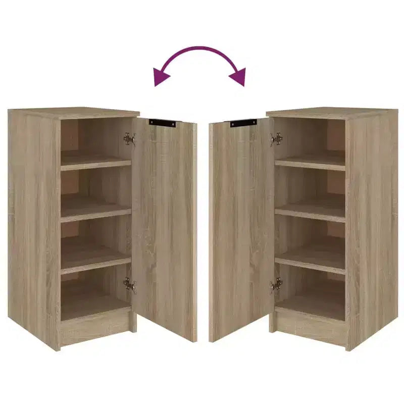 vidaXL Armoire à chaussures en bois d'ingénierie chêne Sonoma 30 x 35 x 70 cm