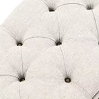 vidaXL Banc de rangement en bois naturel avec tissu gris
