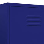 vidaXL Armoire Bleu marine 90x50x180 cm Acier