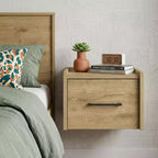 Table de chevet HomeRoots 10 tiroir en similibois beige