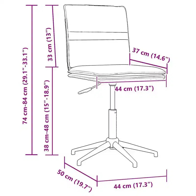 vidaXL Chaises de salle à manger lot de 4 Velours noir (100 % polyester), contreplaqué, métal