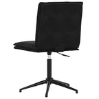 vidaXL Chaises de salle à manger lot de 4 Velours noir (100 % polyester), contreplaqué, métal