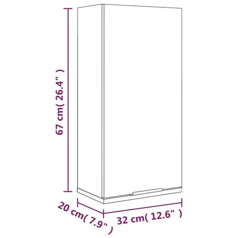 vidaXL Meuble de salle de bain chêne fumé Bois d'ingénierie Medium