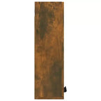 vidaXL Meuble de salle de bain chêne fumé Bois d'ingénierie Medium