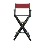 Chaise de réalisateur hauteur bar – Cadre noir