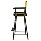 Chaise de réalisateur hauteur bar – Cadre noir