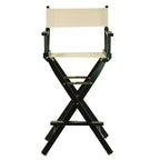 Chaise de réalisateur hauteur bar – Cadre noir