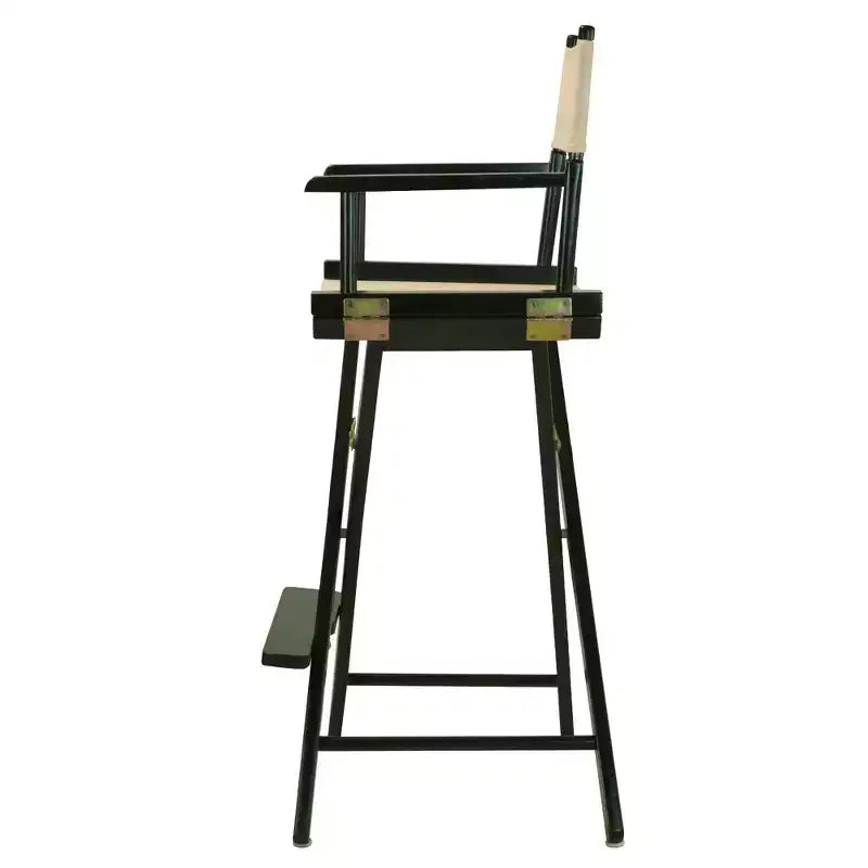 Chaise de réalisateur hauteur bar – Cadre noir
