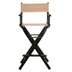 Chaise de réalisateur hauteur bar – Cadre noir