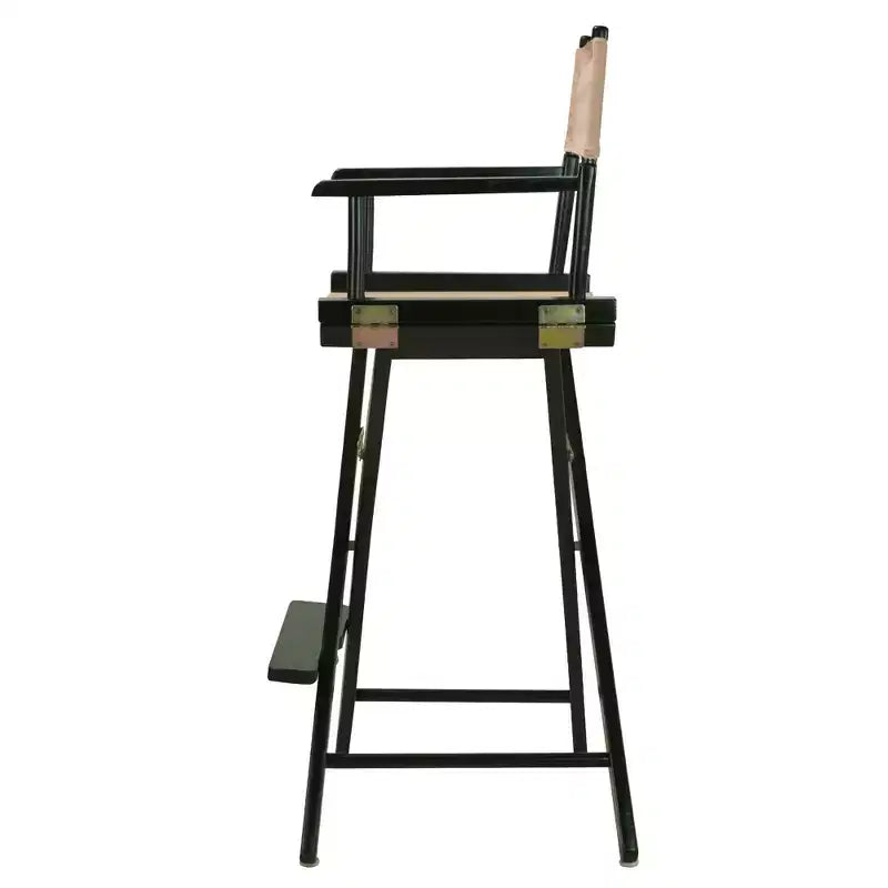 Chaise de réalisateur hauteur bar – Cadre noir