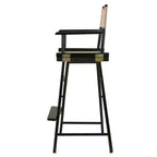 Chaise de réalisateur hauteur bar – Cadre noir