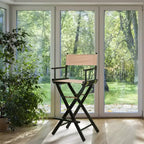Chaise de réalisateur hauteur bar – Cadre noir