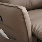Fauteuil relax moderne, pivotant et berçant, avec siège surdimensionné