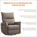 Fauteuil relax moderne, pivotant et berçant, avec siège surdimensionné