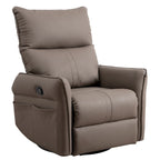 Fauteuil relax moderne, pivotant et berçant, avec siège surdimensionné