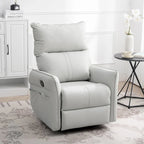 Fauteuil relax moderne, pivotant et berçant, avec siège surdimensionné