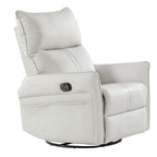 Fauteuil relax moderne, pivotant et berçant, avec siège surdimensionné