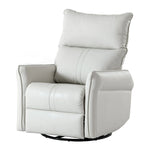Fauteuil relax moderne, pivotant et berçant, avec siège surdimensionné