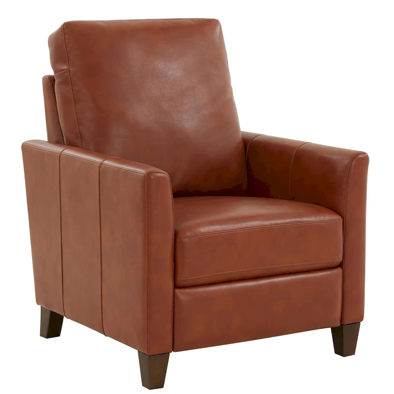 Fauteuil inclinable moderne en similicuir Pablo Caramel