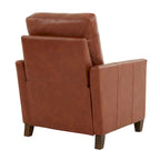 Fauteuil inclinable moderne en similicuir Pablo Caramel