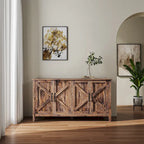 Meuble TV moderne de 150 cm avec portes et étagères